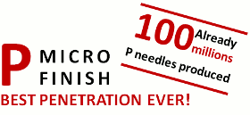 Already 25 millions P Micro Finish needles sold!